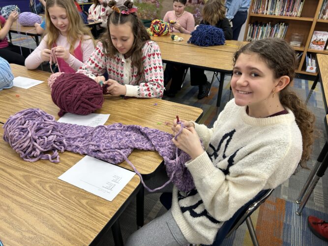 Story and Video: Woodsdale Elementary Crochet Club Keeps Students in Stitches